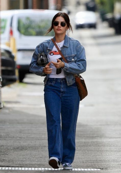 Lucy Hale Street Style 02/16/2023 Celebrity Street Style 2023, Lucy Hale Street Style, Lucy Hale Style Outfits, Lucy Hale Outfits, Street Style 2023, Lucy Hale Style, Casual College Outfits, Lucy Hale, Street Style Winter