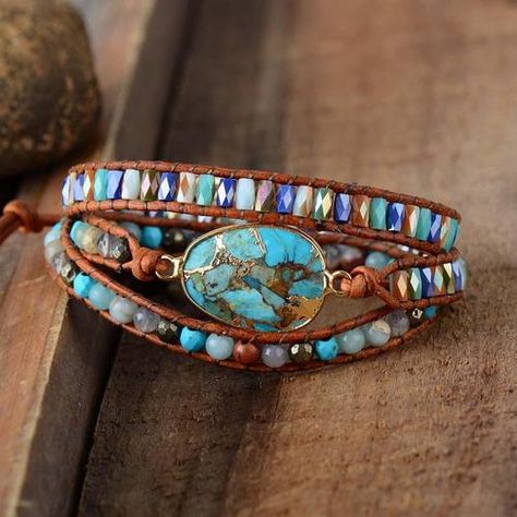 Products                      – Free Spirit Shop Gemstone Wrap Bracelet, Wrap Armband, Beaded Leather Wraps, Glass Jewellery, Energy Bracelets, Les Chakras, Beaded Wrap Bracelets, Wrap Bracelets, Natural Stone Bracelets