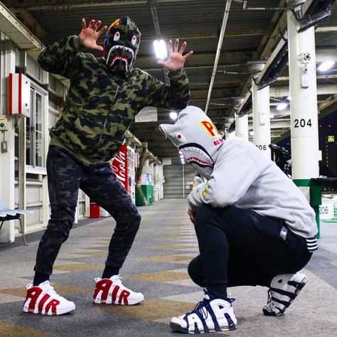 Dam that's scary Nike Uptempo Outfit, Uptempo Outfit, Gang Photo, Nike Uptempo, Hypebeast Fashion, Hype Beast, Nike Air More Uptempo, Nike Air More, Nike Max