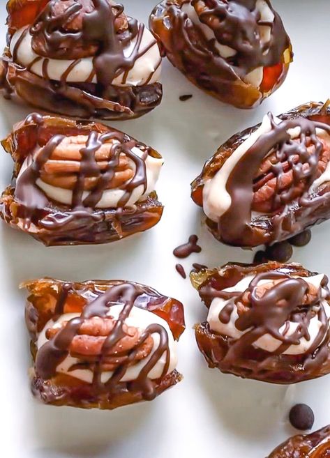 Dates And Cream Cheese, Dates With Cream Cheese, Dairy Free Mediterranean Recipes, Cream Cheese Stuffed Dates, Dates Stuffed With Cream Cheese, Stuffed Dates Dessert, Cookie Dough Stuffed Dates, Marzipan Stuffed Dates, Dairy Free Holiday Recipes