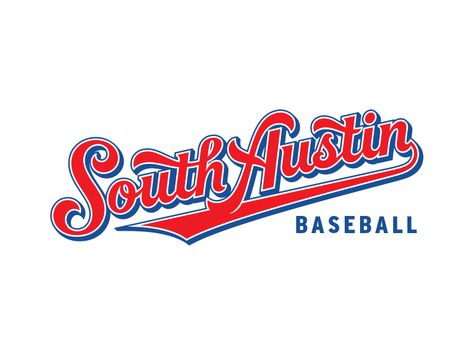 South Austin Baseball Logo by Ben Harman | Dribbble | Dribbble Creative Fences, Baseball Logo Design, Baseball Typography, Baseball Logo, Fantasy League, Dude Perfect, Baseball Coach, Lucky Penny, Logo Design Ideas