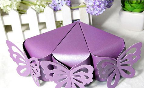 Gift Box For Wedding, Tea Party Favor, Butterfly Favors, Birthday Tea Party, Wedding Wednesday, Tea Party Favors, Paper Candy, Cake Shapes, Cupcake Boxes