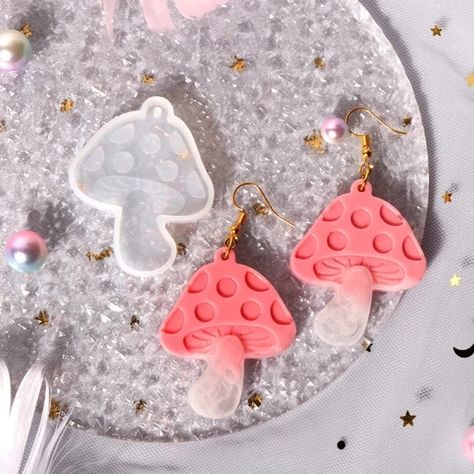 Just found this amazing item on AliExpress. Check it out! C$1.95 40％ Off | 1pc Mushroom Keychain Crystal Epoxy Resin Earrings Pendants Charms Silicone Mold DIY Keychain Craft Casting Jewelry Making Tools Mushroom Circle, Mushroom Resin, Small Mushroom, Silicone Molds Jewelry, Keychain Craft, Mushroom Pendant, Mushroom Jewelry, Mushroom Earrings, Crystal Resin