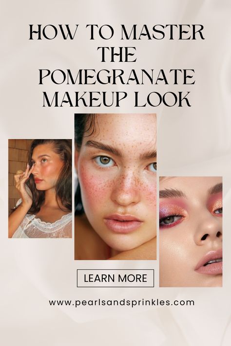 If you’ve been scrolling through TikTok lately, you’ve likely seen the rise of the stunning “Pomegranate Makeup” trend. This vibrant and juicy look is all about bringing out deep red hues with a natural glow, creating a sultry, sophisticated vibe reminiscent of the rich tones found in pomegranate seeds. It’s the perfect look for the upcoming fall and winter seasons, as it marries warmth with intensity.

So when the “Pomegranate girl makeup” look started trending? Pomegranate Makeup, Deep Red, Pomegranate, The Eye, Beauty Tips, Beauty Hacks, Natural Beauty, Makeup Looks, Step By Step