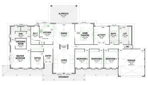 Homestead House Design, Queenslander House Plans, Australian Farmhouse Plans, Australian House Design, Homestead House Plans, Modern Acreage Homes Australia, Australian Farmhouse Floor Plans, House Floor Plans Australian, Passive House Floor Plans Australia