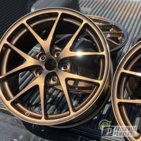 Powder Coating: Wheels,Automotive,Bronze Chrome PMB-4124,Automotive Rims Gold Rims Wheels, Powder Coating Wheels, Toyota Corolla Sport, 20 Inch Rims, Trailblazer Ss, Bronze Wheels, Car Paint Jobs, Diy Motorcycle, E46 M3