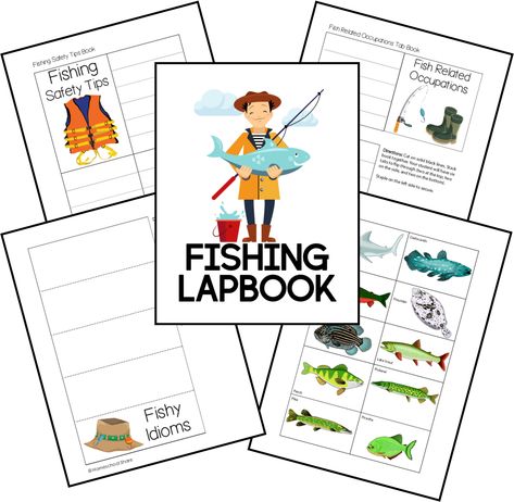 Fish and Fishing Unit Study and Lapbook from Homeschool Share Fish Unit Study, Lap Book Templates, Fish Activities, Sea Mammal, Catching Fish, Homeschool Ideas, Unit Study, Going Fishing, Study Unit