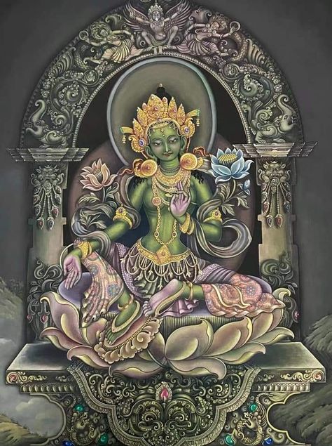 Green Tara Goddesses, Green Tara Maa, Nataraja Shiva, Lord Nataraja, Tara Maa, Tibetan Thanka, Buddhist Goddess, Buddhism Wallpaper, Tara Goddess