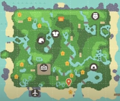 Acnh Best Island Layout, Acnh Island Design Layout, West River Layout Animal Crossing, Acnh South River Map, Acnh Map Design Layout Cottagecore, Acnh Town Layout Ideas, Acnh River Layout Ideas, Acnh Island Layout Map, Acnh Island Map Layout Ideas South River