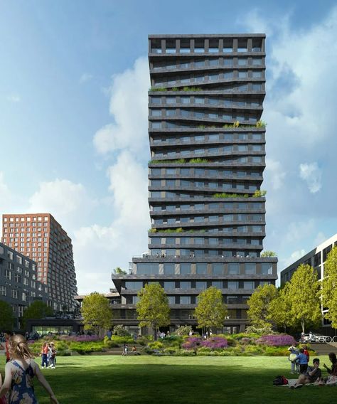 MVRDV, Studio Gang and Henning Larsen unveil towers for San Francisco's Mission Rock development Henning Larsen, California Mountains, Tower Design, Renzo Piano, Sky Garden, Diagram Architecture, Zaha Hadid, Architecture Portfolio, Architecture Presentation