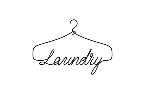 Laundry Shop Logo Ideas, Laundry Shop Logo, Laundry Logo Design Ideas, Laundry Logo Design, Logo Laundry, Laundry Logo, Hanger Logo, Laundry Icons, Laundry Business