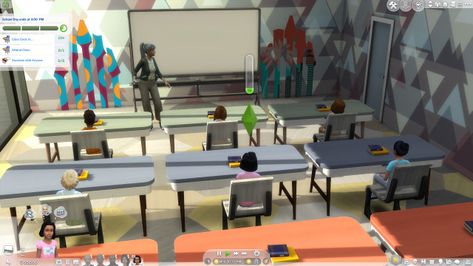 The fifth version of the Go to School Mod Pack is here! High School Years allows you to send your Teen Sims to high school and now, with this mod, you can send your Child Sims to elementary school!… Sims 4 Middle School Mod, Elementry School, Castle Exterior, How To Get Tan, Tumblr Sims 4, High School Years, Tech School, Kids Class, Sims4 Cc