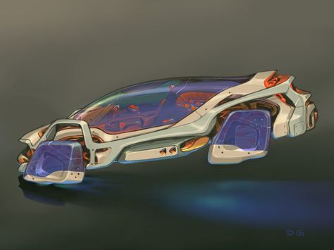 ArtStation - Hover Whip Blade Runner Car, Hover Car, Brain Drain, Humanoid Robot, Flying Car, Art Making, New Challenge, Car Sketch, Futuristic Cars