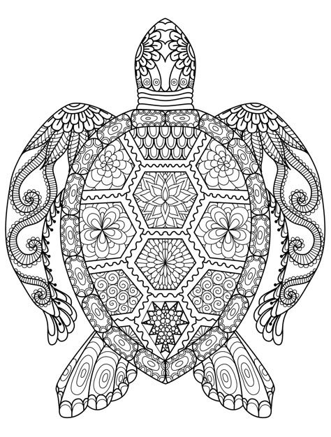 20 Gorgeous Free Printable Adult Coloring Pages                                                                                                                                                      More Turtle Coloring Pages, Mandalas Painting, Adult Colouring Pages, Free Adult Coloring Pages, Mandalas Drawing, Mandala Coloring Books, Printable Adult Coloring Pages, Adult Coloring Book Pages, Mandalas Design