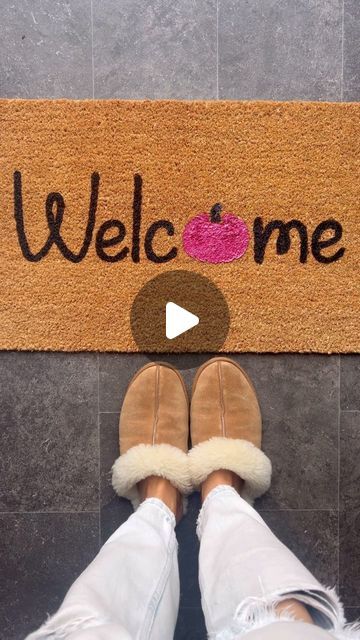 Rona | Cricut Ideas & DIY Crafts on Instagram: "Pumpkin or apple? 😅 

Make a doormat with me 🩷 

I first bought a Cricut machine to start a doormat small business, but this is the 3rd I’ve ever made! Plan just completely changed. Have you ever made one? 🩷

#cricutmade #explore #diycrafts #smallbusiness #cricut #diyfalldecor 

How to make a doormat, custom doormat, cute fall decor, cute autumn decor, cute crafts, cute gift idea, Cricut Scotland, small business inspiration" Cute Fall Decor, Crafts Cute, Small Business Inspiration, Cute Autumn, Custom Doormat, Cricut Machine, Autumn Decor, Fall Decor Diy, Business Inspiration