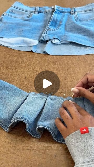 110 likes, 8 comments - fashion_deity el August 19, 2024: "Sew with me 🪡 ✨ I transformed my old jean into a pleated skirt. Instead of throwing old clothes a way make something new with it. It’s one of my favourite thing to do Do you like it ? ?? #upcycle #sustainability #sustainablefashion #fashion #summeroutfit #sewing #sewingproject #sewinglove #sewingtutorial #diyprojects #easysewingproject". Diy Clothes From Old Clothes, Denim Skirt From Old Jeans, Turning Jeans Into A Skirt, How To Make A Jean Skirt Out Of Jeans, Denim Diy Upcycling, Diy Jeans Upcycle, Upcycle Jeans Skirt, Skirt From Jeans, Denim Skirt Pattern