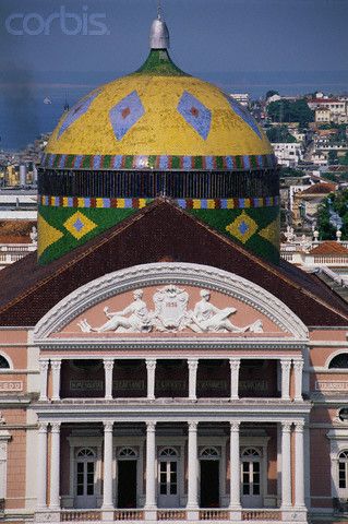 Opera House in Manaus,  Brazil    © Wolfgang Kaehler Manaus Brazil, Brazil Culture, America Latina, Brazil Travel, Interesting Buildings, Unique Buildings, Amazon Rainforest, Concert Hall, Tonga