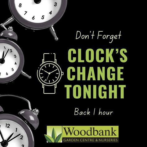 ⏰Don't Forget Clocks Go Back 1 Hour Tonight⌚ Clocks Go Back, Clocks Back, Don't Forget, Clock