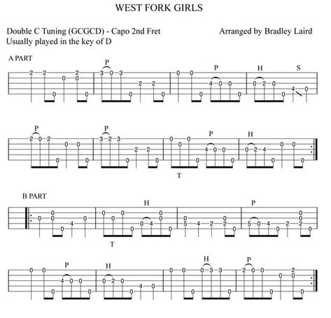 free clawhammer banjo tab west fork girls Clawhammer Banjo Tab, Banjo Beale, Frog Banjo, Banjo Tabs, Banjo Music, Banjo, Sheet Music, Writing, Songs