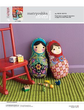 This file contains pattern pieces only. Project instructions are in Stitch magazine’s Gifts 2012 issue.   Download Now Other sewing topics you may enjoy:Button Flap BeltPattern: Gathered Clutch + Gathered Coin PurseNesting Gift BoxesEmbroidered Snowflake Linen StockingFavorite Pajamas Pattern Babushka Dolls, 2 Hands, Sewing Projects Free, Russian Dolls, Free Sewing Pattern, Russian Nesting Dolls, Matryoshka Doll, Doll Sewing Patterns, Russian Doll