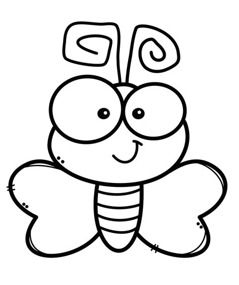 Insect Clipart, Arte Doodle, Rock Painting Designs, Cute Easy Drawings, Digi Stamps, Art Drawings For Kids, Applique Patterns, Letter B, Doodle Drawings