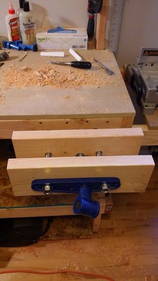 Cabinet Maker's Vise Installation : 15 Steps (with Pictures) - Instructables Incline Bench Press, Workbench Plan, Woodworking Tools List, Home Made Tools, Woodworking Tools For Sale, Woodworking Vise, Used Woodworking Tools, Incline Bench, Woodworking Books