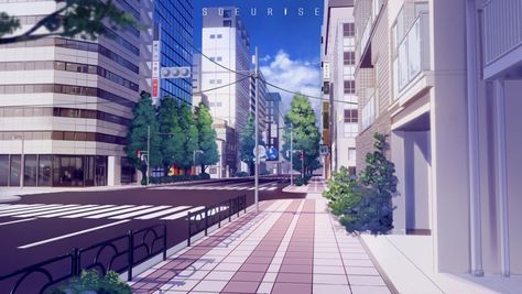 Street Background, Anime Places, Episode Backgrounds, Anime City, Scenery Background, City Background, Image 3d, Background Drawing, Landscape Photography Nature