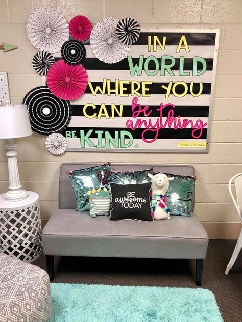 School Social Work Office Decorations High School, Elementary School Counseling Office Decor, Mindfulness Room, High School Counseling Office, Counselor Classroom, School Counselor Classroom, Elementary School Counseling Office, School Counseling Office Decor, Counselor Decor