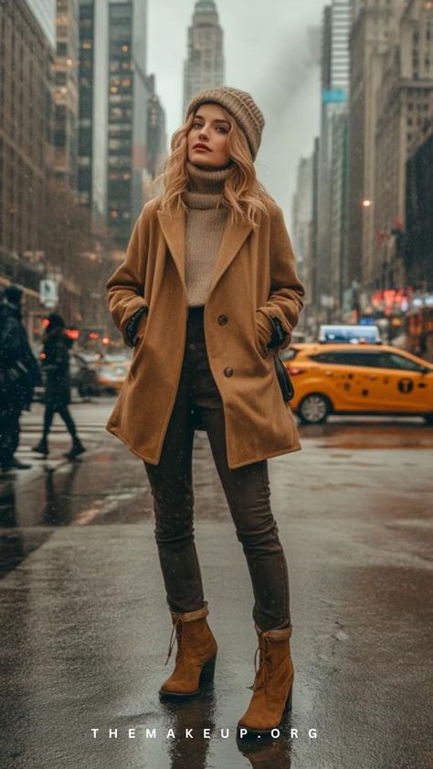 Best New York City winter Inspired Outfits Looks for December 2024 - TheMakeup Free People Christmas Outfit, Canada Outfit Ideas Winter, Winter Outfits 30s, New York Winter Outfits For Women, Classy Outfits Winter Chic, Winter In Colorado Outfits, Winter Women’s Fashion, 30s Winter Fashion, New York Winter Outfit Snow