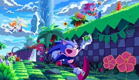 Sonic Wallpaper Laptop, Sonic Superstars, Sonic Wallpaper, Idle Game, Goof Troop, South Park Anime, Classic Sonic, Sonic Fan Characters, Blue Hedgehog