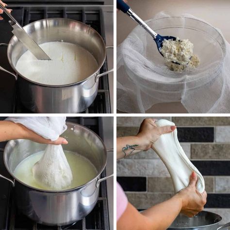 Homemade Mozzarella Cheese Homemade, How To Make Motzerrela, Mozzarella Recipes Homemade, Easy Mozzarella Cheese Recipe, How To Make Mozzarella, Home Made Mozzarella, Mozzarella Cheese Recipes, Homemade Fresh Mozzarella, Instant Pot Mozzarella Cheese