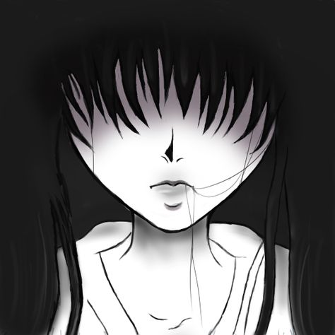 Sunako Nakahara with her hair in her face Sunako Nakahara, Manga Drawing, Anime Shows, Dark Side, Her Hair, Anime Art, Tokyo, Illustration Art, Anime