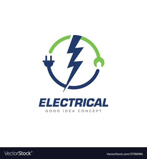 Electrical Business Logo Ideas, Electrical Logo Design, Electrical Logo Symbols, Logo Design Electric, Electrical Company Logo, Electrical Logo, Electrical Shop, Illustrator Design Tutorial, Shop Logo Design