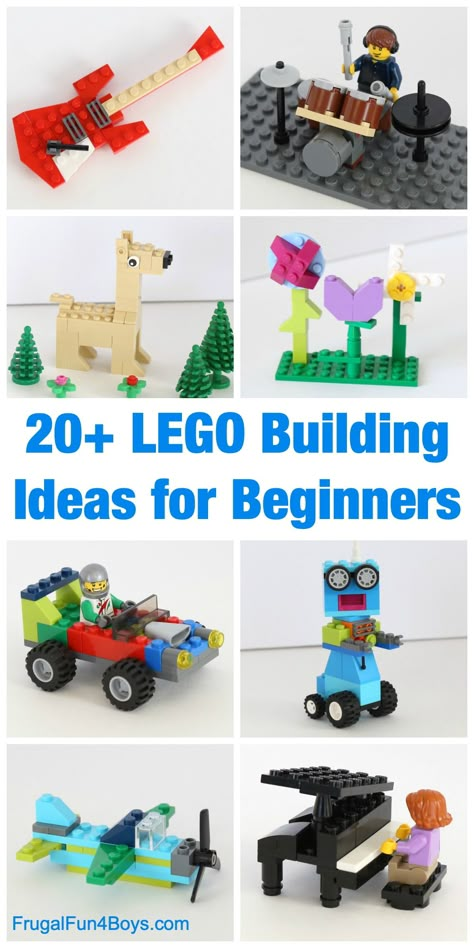 20+ Awesome LEGO Building Ideas for Beginners - Simple and adorable projects for kids Lego Building Ideas, Instructions Lego, Lego Challenge, Lego Club, Construction Lego, Wood Projects For Kids, Lego Diy, Lego Activities, Awesome Lego