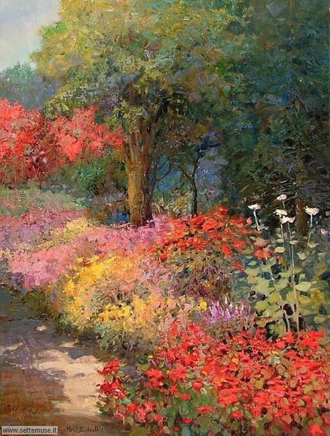 Claude Monet Art, Carmel California, Monet Art, Monet Paintings, Garden Painting, Garden Path, Impressionist Paintings, Impressionist Art, Art And Illustration