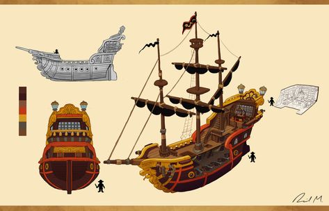 Pirate Ship Design, Pirate Ships, Ship Design, Sea Of Thieves, Navy Marine, Dungeons And Dragons Homebrew, Jolly Roger, Steam Boats, A Ghost