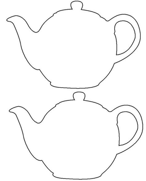 Tea Party Tea Pot Template/Pattern: Teapot Template, Pot Template, Template For Invitation, Tea Party Baby Shower Invitations, Tea Party Tea, Rustic Bridal Shower Invitations, High Tea Party, Tea Party Invitations, Baby Shower Tea