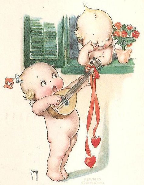 Valentine Kewpies Kewpie Art, Vintage Kewpie, Creation Photo, Valentine Postcards, Jpeg Images, Vintage Valentine Cards, Kewpie Dolls, My Funny Valentine, Vintage Greeting Cards