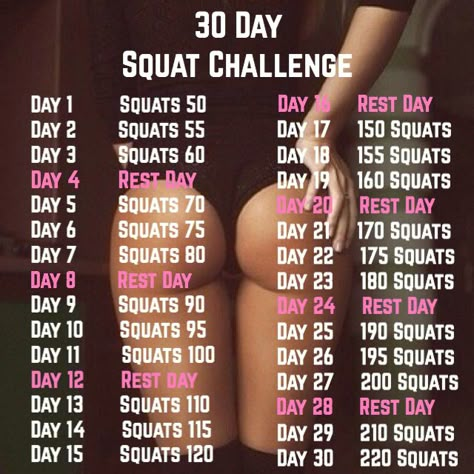 Bigger Buttocks Workout, Bigger Buttocks, 30 Day Squat, 30 Day Squat Challenge, Bigger Buttocks Workout Exercises, Summer Body Workout Plan, Month Workout, All Body Workout, Workout Routines For Beginners