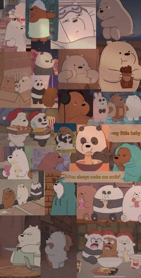 Bare Bears Aesthetic Wallpaper, We Bare Bears Aesthetic Wallpaper, Aesthetic We Bare Bears, Bare Bears Aesthetic, We Bare Bears Aesthetic, Bears Aesthetic, Wallpaper Cute Cartoon, We Bare Bears Wallpapers, Wallpaper Cute