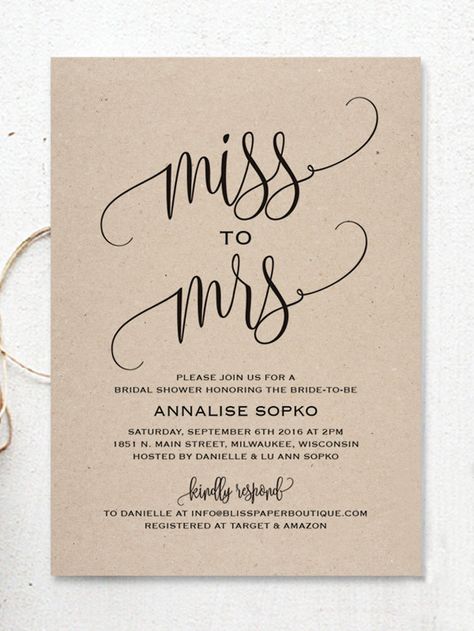 Rustic Bridal Shower Ideas, Diy Bridal Shower, Wedding Checklist Budget, Bridal Party Invitations, Bridal Shower Invitations Diy, Bridal Shower Invites, Samantha Wedding, Wedding Tools, Chelsea Wedding