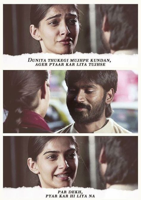 Raanjhanaa Movie Wallpapers, Bollywood Aesthetics, Movies Scenes, Movies Images, Film Characters, Cinema Quotes, Movie Dialogues, Favorite Movie Quotes, Actors Images