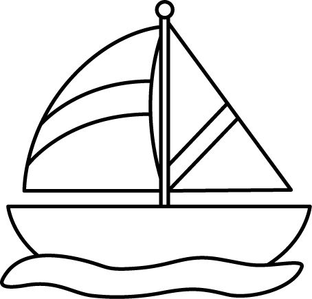 Black and White Sailboat in Water Beach Art Diy, Nautical Classroom, Teachers Classroom, Farm Animal Coloring Pages, Nautical Cards, Applique Templates, Art Drawings For Kids, Cute Cars, Free Clip Art