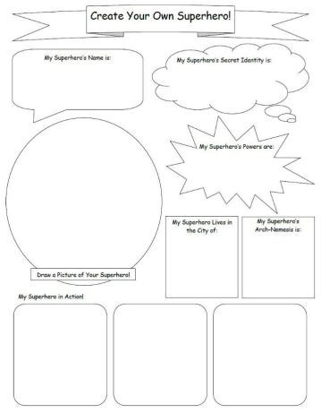 Even Superheroes Make Mistakes | Comic Book Crafts For Kids, Comic Symbols, Comic Crafts, Design Your Own Superhero, Super Hero Activities, Create Your Own Superhero, Create A Superhero, Create Your Own Comic, Superhero Classroom