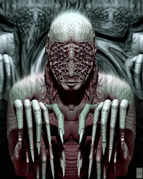 Eldrich Horrors, Body Horror Monster, Apocalypse Vibes, Vintage Cyberpunk, Demon Human, 4th Dimension, Giger Art, Body Horror, Nightmares Art