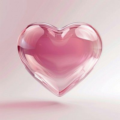 Pink Transparent Png, Icon Transparent, Png Heart, Heart 3d, Glossier Pink, Heart Icon, Heart Illustration, 3d Heart, 3d Icons