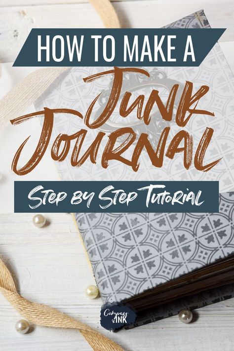 A step by step tutorial on how to make a junk journal including tutorials on making junk journal signatures, junk journal covers, and stitching your junk journal. How To Make Junk Journal Signatures, Signatures Ideas, Journal Signatures, Junk Journal Covers, Homemade Journal, Bookbinding Tutorial, Smash Journal, Bullet Journal Weekly Spread, Diy Journal Books