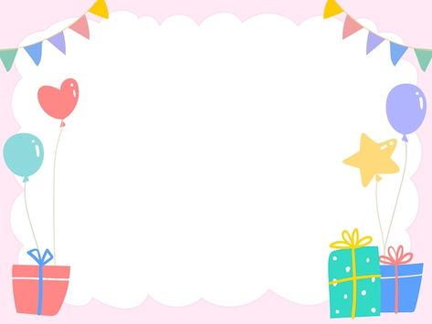 Illustration of birthday frame | Premium Vector #Freepik #vector #birthday-box #birthday-border #birthday-gift-box #birthday-gift Birthday Borders Frames, Happy Birthday Border, Birthday Borders, Birthday Border, Birthday Vector, Math Addition Worksheets, Party Frame, Background Birthday, Birthday Banner Background