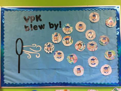 End of year VPK bulletin board idea bubbles Bubble Bulletin Board, Bubble Classroom Theme, End Of Summer Bulletin Board Ideas, Bubbles Bulletin Board, End Of Year Bulletin Board, March Bulletin Board, Summer Bulletin Boards, Spring Bulletin Boards, Letter To Teacher