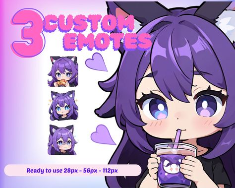 Emote Base, Emote Ideas, Chibi Pose, Emoji Ideas, Chibi Cartoon, Twitch Streaming Setup, Emote Twitch, Streaming Setup, Discord Emotes